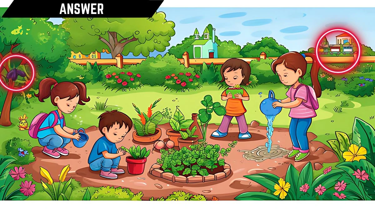 Spot the 2 Mistakes Picture Puzzle: Only those with high IQ can spot the 2 Mistakes in the Gardening Image in 10 Secs Spot the 2 Mistakes Picture Puzzle: Only those with high IQ can spot the 2 Mistakes in the Gardening Image in 10 Secs