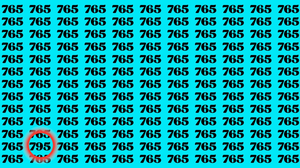 Optical Illusion Eye Test: Only Eagle Eyes Can Spot the Number 795 in 8 Secs Optical Illusion Eye Test: Only Eagle Eyes Can Spot the Number 795 in 8 Secs