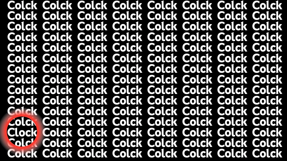 Optical Illusion Eye Test: Only Sharpest Eye Can Spot the Word Clock in 9 Secs Optical Illusion Eye Test: Only Sharpest Eye Can Spot the Word Clock in 9 Secs