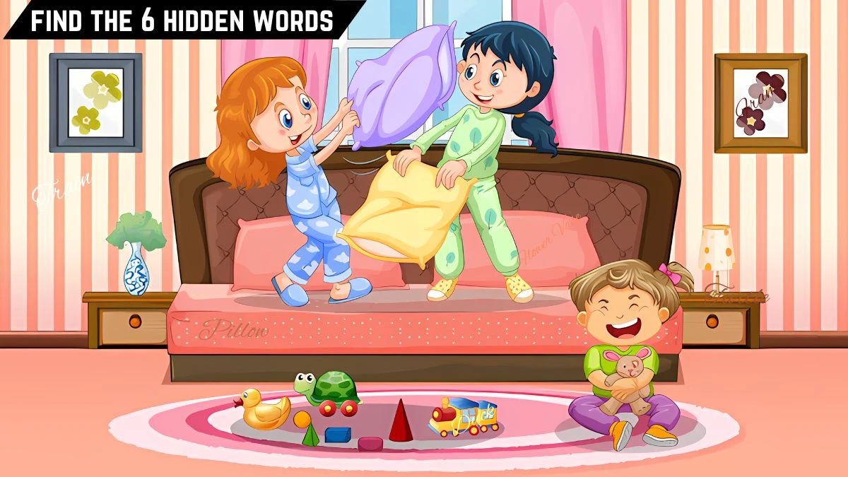 Puzzle IQ Test: Only High IQ Geniuses can Spot the 6 Hidden Words in 10 Secs Brain Teaser image