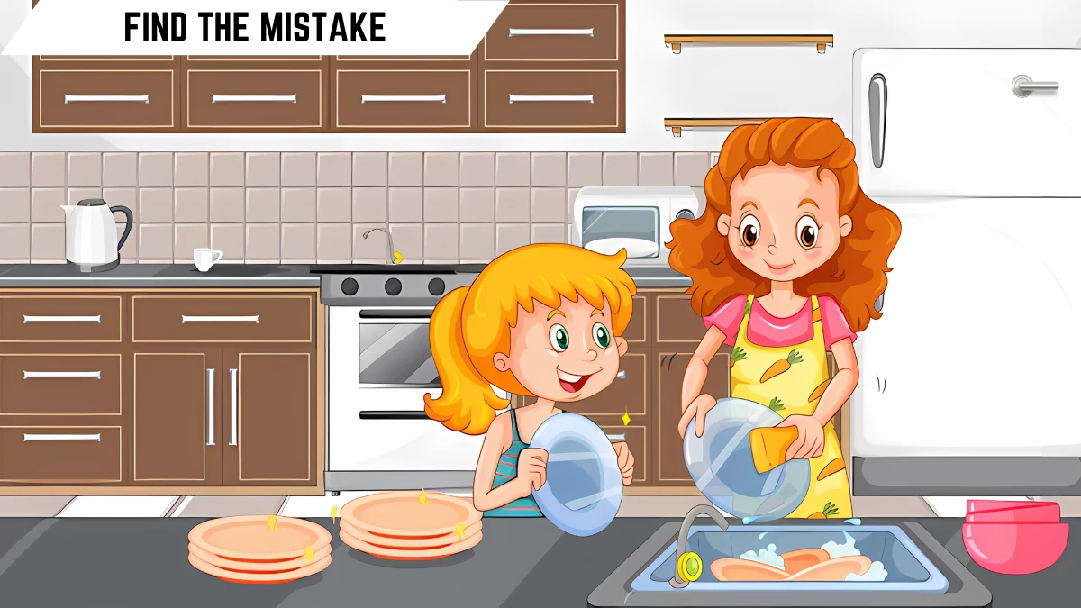 Brain Teaser IQ Test: Only Genius Can Spot the Mistake in this Kitchen Image in 7 Secs Brain Teaser image