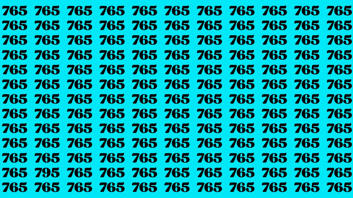 Optical Illusion Eye Test: Only Eagle Eyes Can Spot the Number 795 in 8 Secs Optical Illusion Eye Test: Only Eagle Eyes Can Spot the Number 795 in 8 Secs