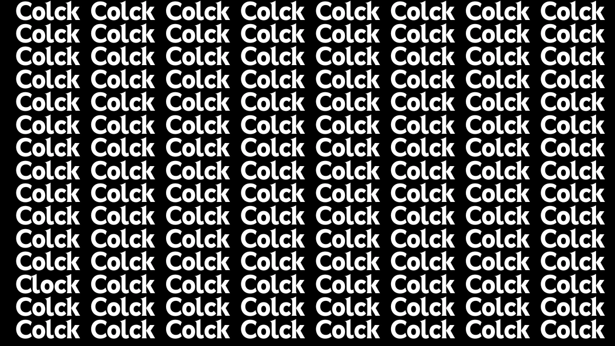 Optical Illusion Eye Test: Only Sharpest Eye Can Spot the Word Clock in 9 Secs Optical Illusion Eye Test: Only Sharpest Eye Can Spot the Word Clock in 9 Secs