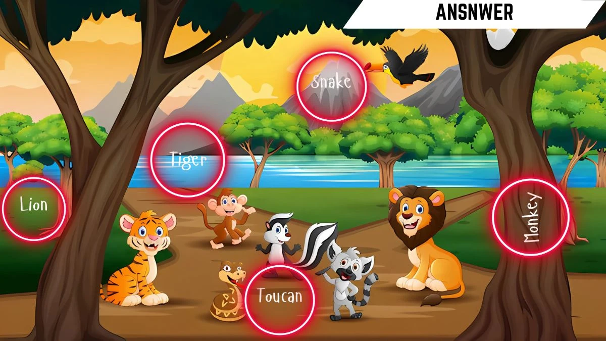 ​Picture Puzzle IQ Test: Only people with top-notch observation skills Can Spot the 5 Hidden Words in this Forest Image in 12 Secs