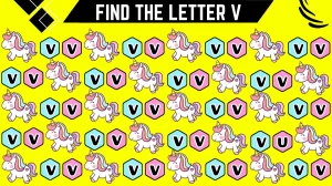 Optical Illusion Brain Challenge: Use Your Hawk's Vision To Spot the Letter U among V in 6 Secs