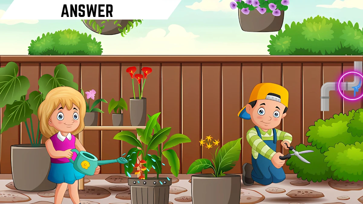 Genius IQ Test: Only People with High IQ Can Spot the Mistake in this Gardening Image in 8 Secs