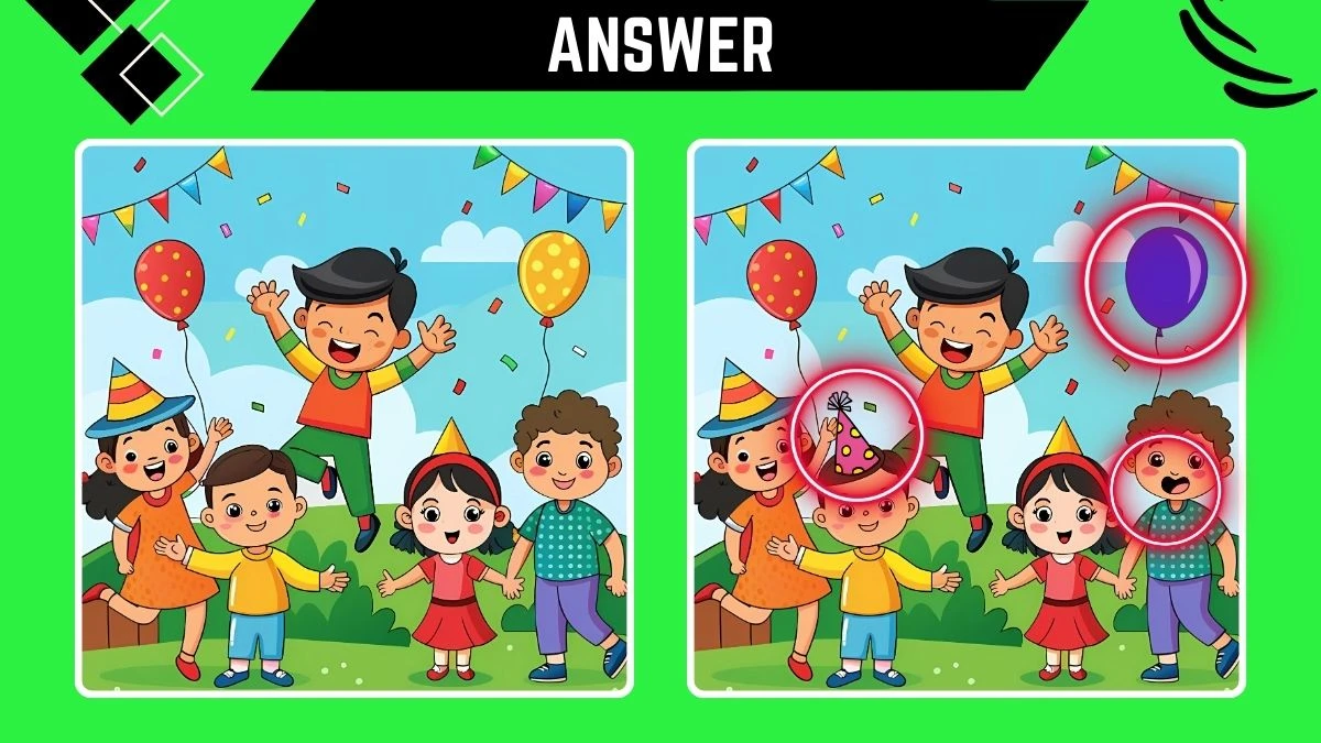 Optical Illusion Spot the Difference Game: Only Eagle Eyes Can Spot the 3 Differences in this Image in 12 Secs