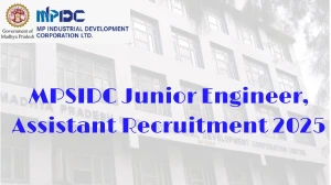 MPSIDC Junior Engineer, Assistant Recruitment 2025 Notification Out Apply Online for 42 Posts