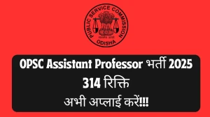 OPSC Assistant Professor Recruitment 2025 Notification Out Apply Online for 314 Posts OPSC Assistant Professor Recruitment 2025 Notification Out Apply Online for 314 Posts