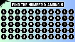 Optical Illusion: यदि आपकी नज़र तेज़ है तो 5 सेकंड में 8 में से 5 नंबर पहचानें Optical Illusion: यदि आपकी नज़र तेज़ है तो 5 सेकंड में 8 में से 5 नंबर पहचानें