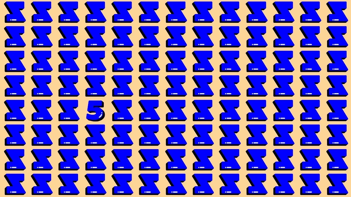 Optical Illusion Eye Test: केवल तीक्ष्ण दृष्टि वाले लोग ही 8 सेकंड में संख्या 5 को पहचान सकते हैं Optical Illusion Eye Test: केवल तीक्ष्ण दृष्टि वाले लोग ही 8 सेकंड में संख्या 5 को पहचान सकते हैं