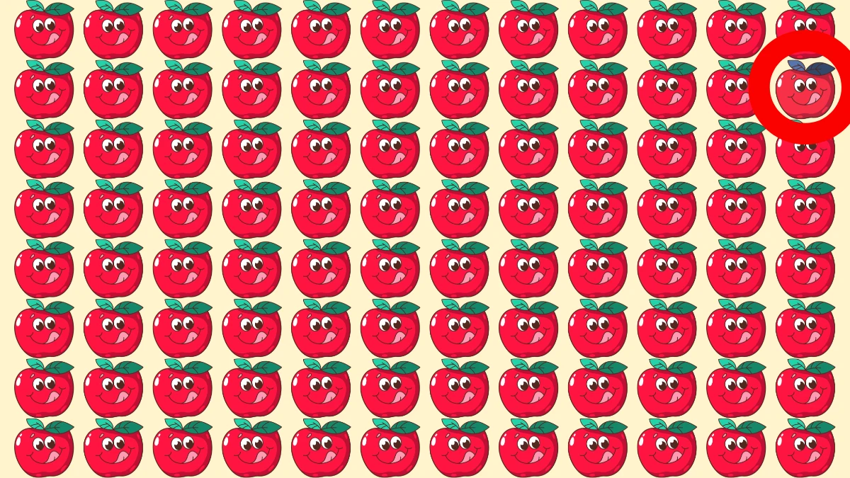 Optical Illusion: केवल प्रतिभाशाली व्यक्ति ही 7 सेकंड में अजीब सेब को पहचान सकता है