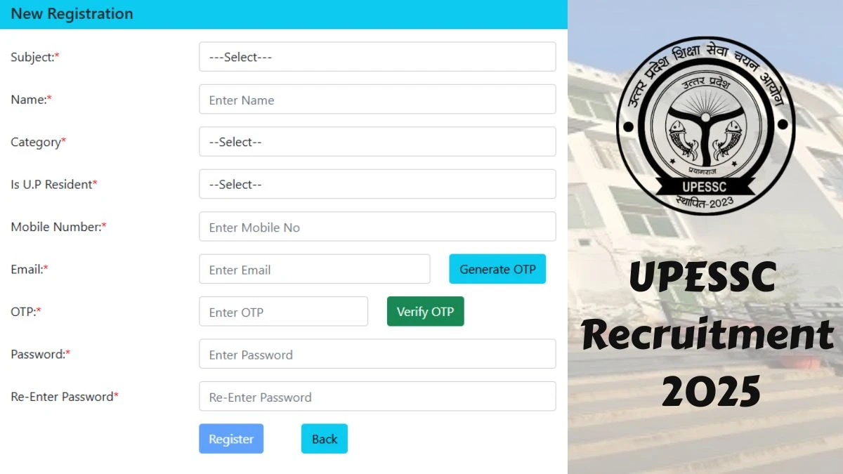 UPESSC Assistant Professor Recruitment 2025 Notification Out Apply Online for 107 Posts UPESSC Assistant Professor Recruitment 2025 Notification Out Apply Online for 107 Posts