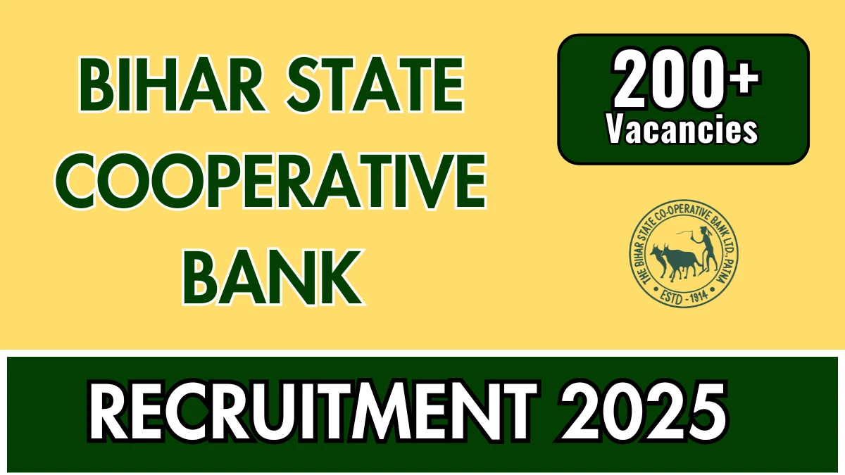 Bihar State Cooperative Bank Recruitment 2025 – 257 Posts, Online Form Out at biharscb.co.in