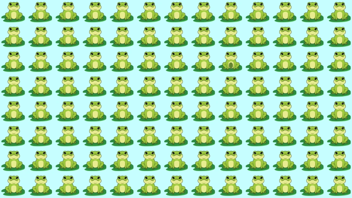 Brain Teaser IQ Test: केवल एक जीनियस ही 8 सेकंड में अजीबोगरीब मेंढक को ढूंढ सकता है