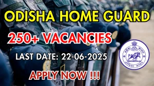Odisha Home Guard Recruitment 2025 अधिसूचना जारी, 280 पदों के लिए ऑफलाइन आवेदन करें Odisha Home Guard Recruitment 2025 अधिसूचना जारी, 280 पदों के लिए ऑफलाइन आवेदन करें