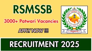 RSMSSB Recruitment 2025 – 3705 Posts, Online Form Out at rssb.rajasthan.gov.in