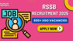 RSSB VDO Recruitment 2025 अधिसूचना जारी, 850 पदों के लिए ऑनलाइन आवेदन करें RSSB VDO Recruitment 2025 अधिसूचना जारी, 850 पदों के लिए ऑनलाइन आवेदन करें