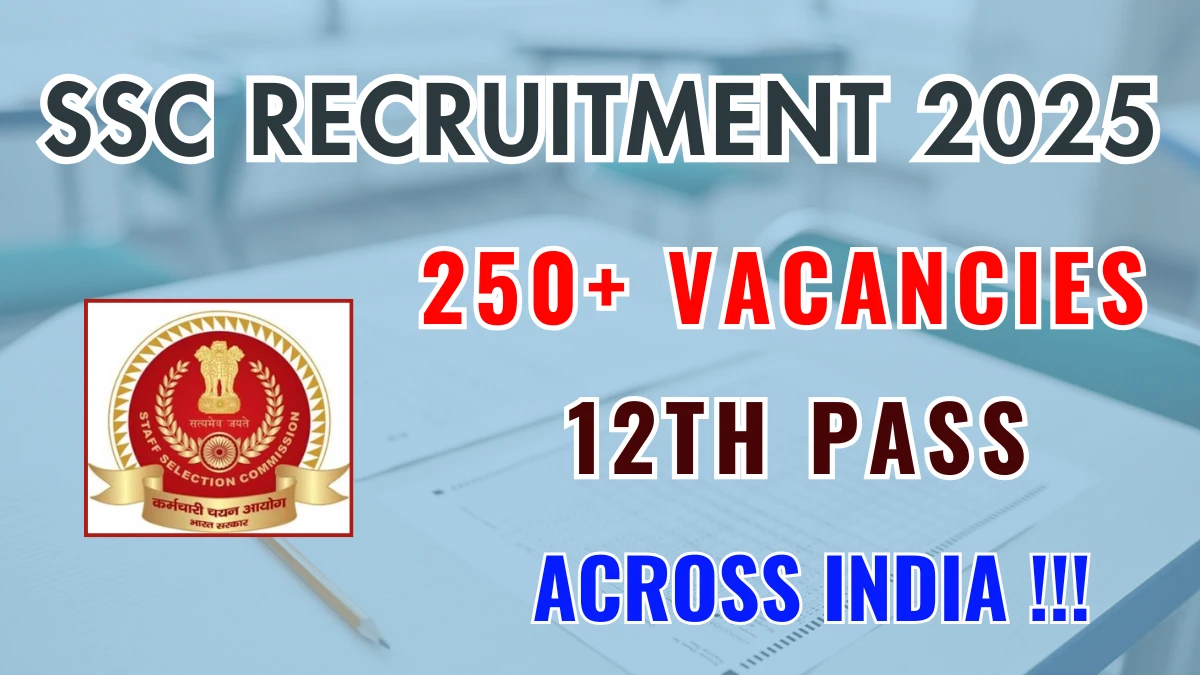SSC Stenographer Grade C and D Recruitment 2025 अधिसूचना जारी, 261 पदों के लिए ऑनलाइन आवेदन करें SSC Stenographer Grade C and D Recruitment 2025 अधिसूचना जारी, 261 पदों के लिए ऑनलाइन आवेदन करें