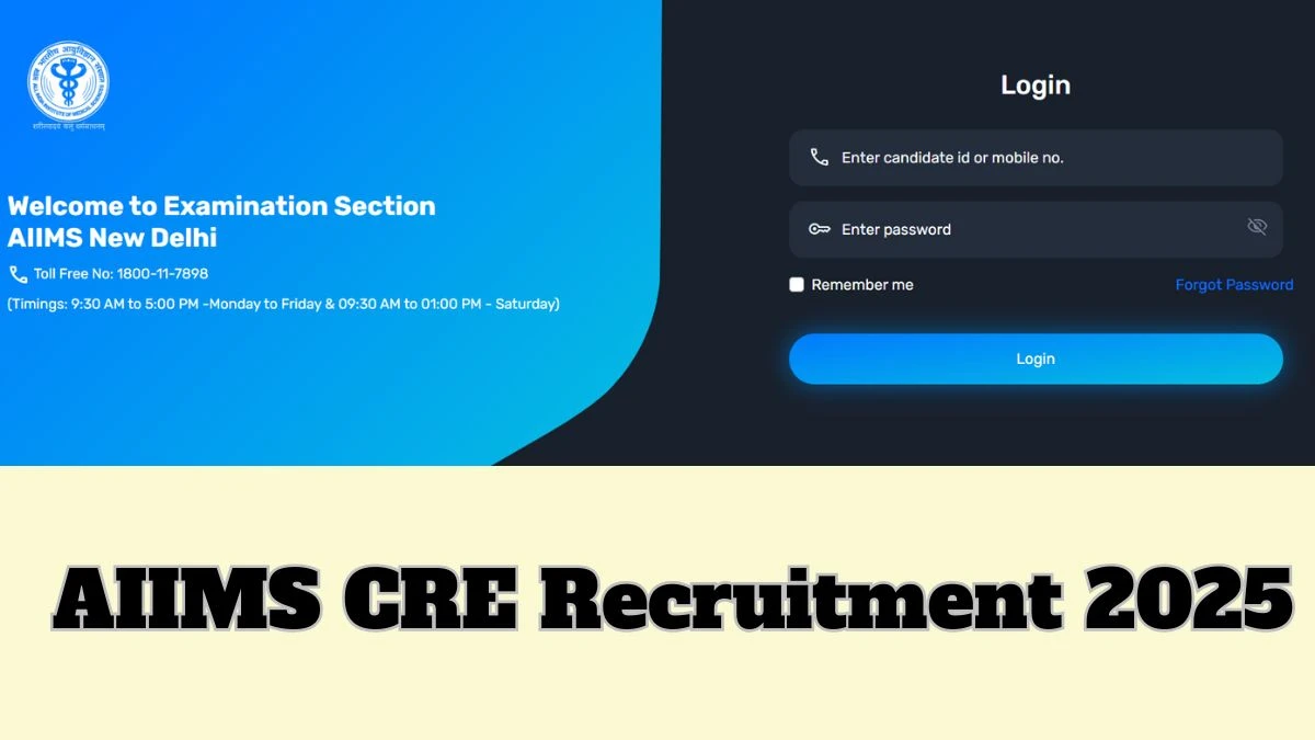 AIIMS CRE Recruitment 2025 – 3501 Posts, Online Form Out at aiimsexams.ac.in AIIMS CRE Recruitment 2025 – 3501 Posts, Online Form Out at aiimsexams.ac.in