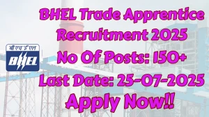 BHEL Trade Apprentice Recruitment 2025 – 176 Posts, Online Form Out at hwr.bhel.com