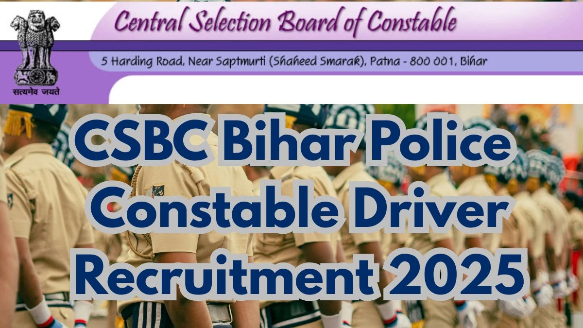 CSBC Bihar Constable Recruitment 2025 – 4361 Posts, Online Form Out at csbc.bihar.gov.in CSBC Bihar Constable Recruitment 2025 – 4361 Posts, Online Form Out at csbc.bihar.gov.in