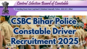 CSBC Bihar Constable Recruitment 2025 – 4361 Posts, Online Form Out at csbc.bihar.gov.in