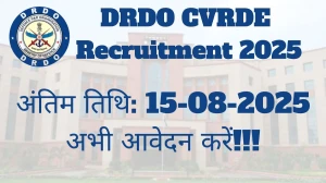 DRDO CVRDE Recruitment 2025 – 90 Posts, Offline Form Out at drdo.gov.in