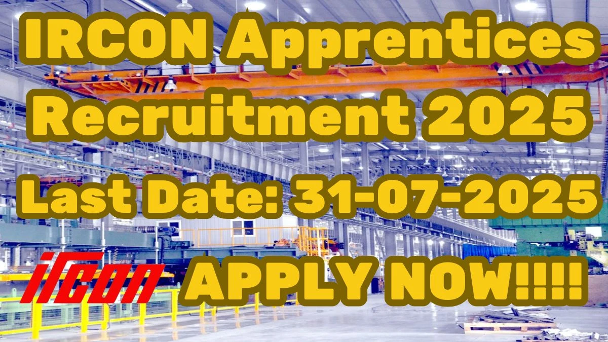 IRCON Apprentices Recruitment 2025 – 30 Posts, Online Form Out at ircon.org IRCON Apprentices Recruitment 2025 – 30 Posts, Online Form Out at ircon.org