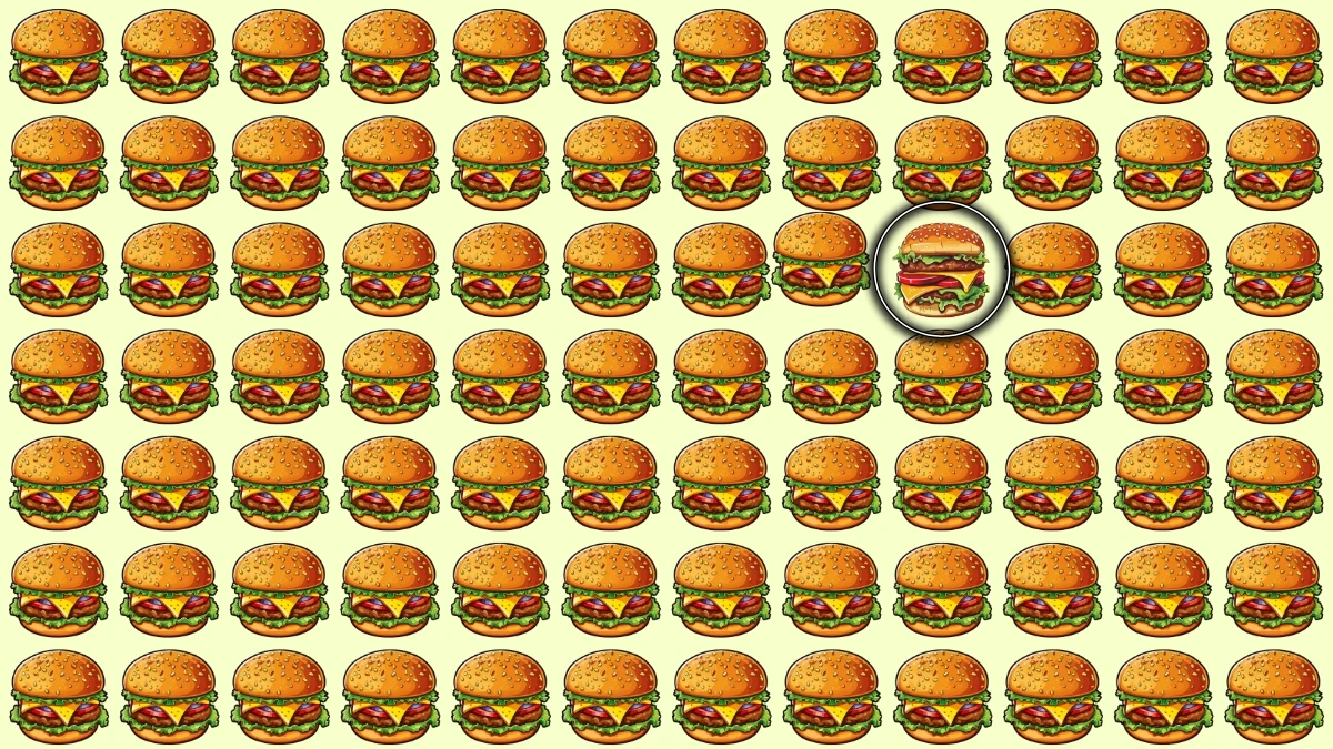 Optical Illusion: यदि आप कर सकें तो 7 सेकंड के भीतर अजीब बर्गर को पहचानें! Optical Illusion: यदि आप कर सकें तो 7 सेकंड के भीतर अजीब बर्गर को पहचानें!