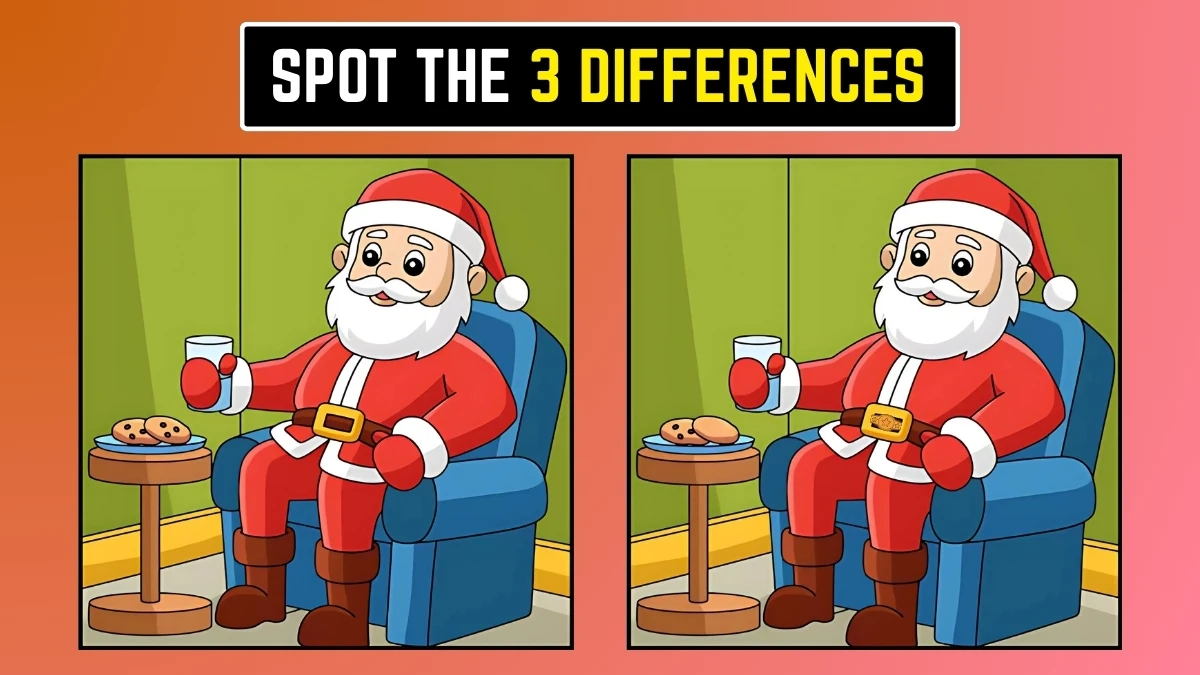 Brain Teaser: क्या आप 3 अंतर जल्दी से ढूंढ सकते हैं? Brain Teaser: क्या आप 3 अंतर जल्दी से ढूंढ सकते हैं?