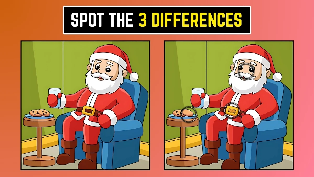 Brain Teaser: क्या आप 3 अंतर जल्दी से ढूंढ सकते हैं? Brain Teaser: क्या आप 3 अंतर जल्दी से ढूंढ सकते हैं?