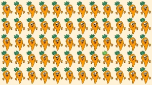 Optical Illusion: 6 सेकंड में अलग दिखने वाले गाजर को पहचानें