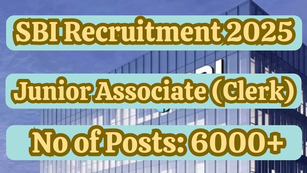 SBI Clerk Recruitment 2025 – 6589 Posts, Online Form Out at sbi.co.in SBI Clerk Recruitment 2025 – 6589 Posts, Online Form Out at sbi.co.in