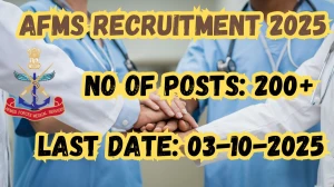 AFMS Medical Officer Recruitment 2025 – 225 Posts, Online Form Out at join.afms.gov.in