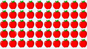 Brain Teaser: Can You Spot the Odd Apple in 5 Seconds? Brain Teaser: Can You Spot the Odd Apple in 5 Seconds?