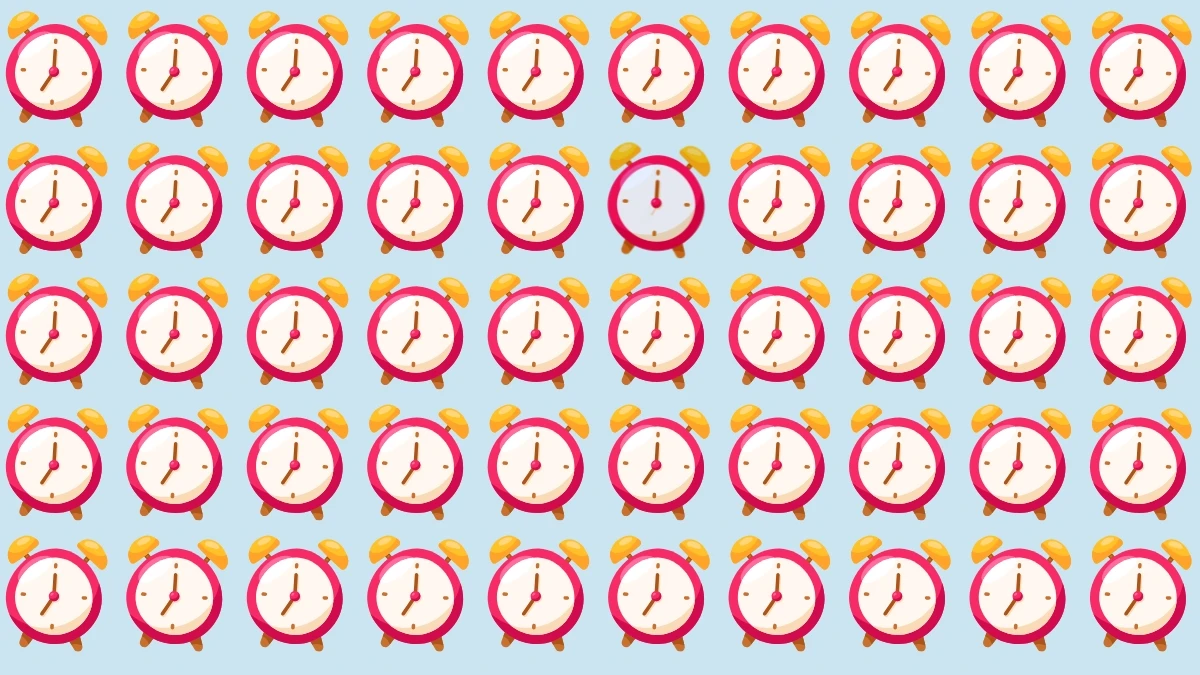 Brain Teaser: Find the Odd Clock in 5 Seconds!