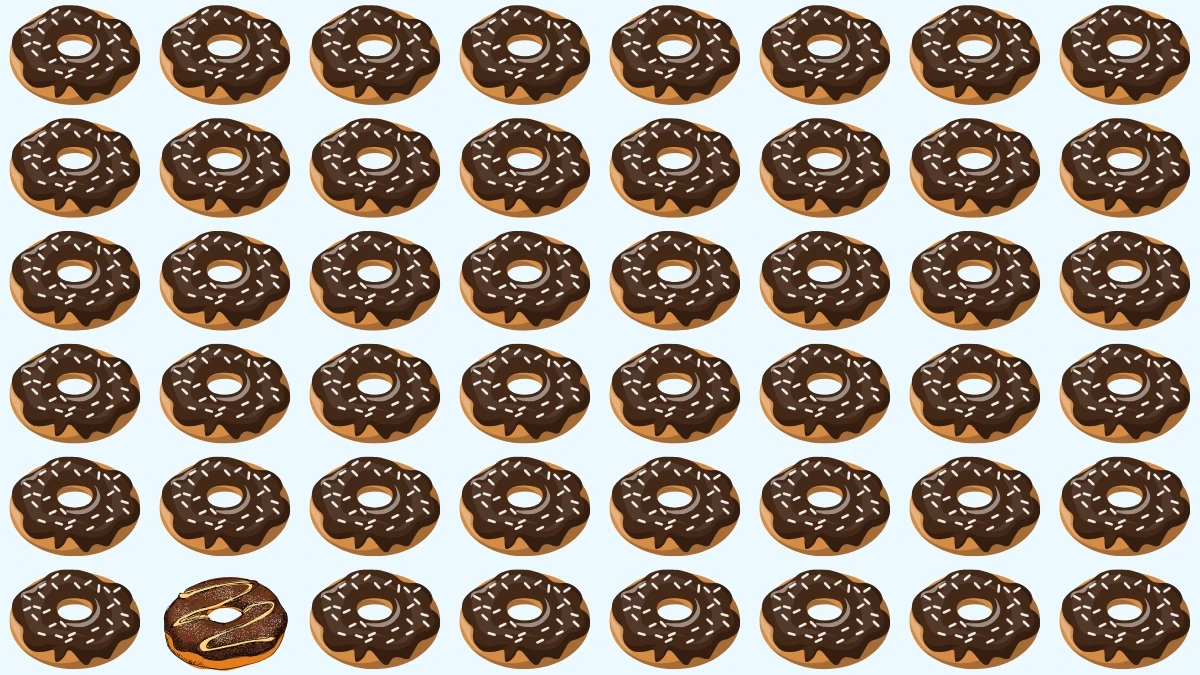 Optical Illusion: Challenge Yourself to Find the Odd Donut in 5 Seconds Optical Illusion: Challenge Yourself to Find the Odd Donut in 5 Seconds