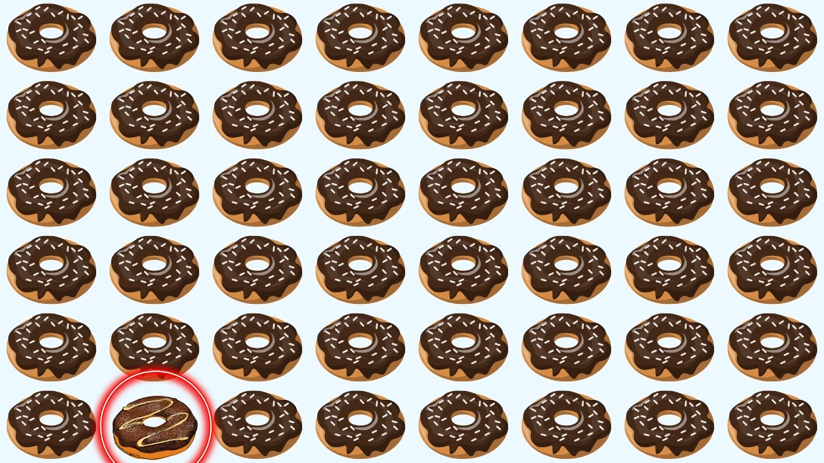 Optical Illusion: Challenge Yourself to Find the Odd Donut in 5 Seconds
