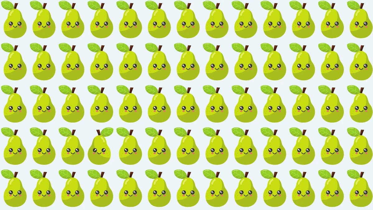 Optical Illusion: Find the Odd Pear in Less Than 6 Seconds! Optical Illusion: Find the Odd Pear in Less Than 6 Seconds!
