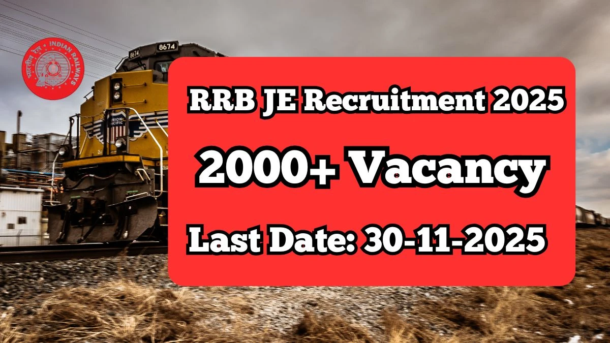 RRB JE Recruitment 2025 – 2570 Posts, Online Form Out at rrbguwahati.gov.in