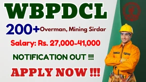 WBPDCL Overman, Mining Sirdar Recruitment 2025 - 209 Posts, Online Form Out at wbpdcl.co.in WBPDCL Overman, Mining Sirdar Recruitment 2025 - 209 Posts, Online Form Out at wbpdcl.co.in