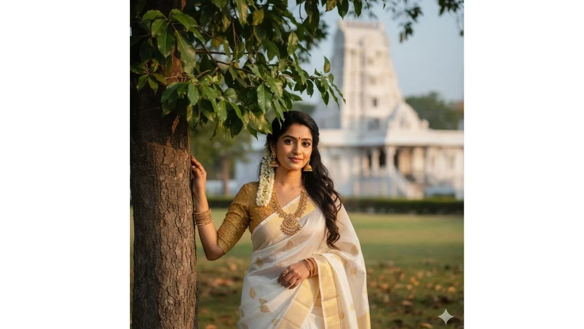 Top Insta Trending South Indian Saree Gemini AI Photo Prompts Create Traditional and Divine Portraits Top Insta Trending South Indian Saree Gemini AI Photo Prompts Create Traditional and Divine Portraits
