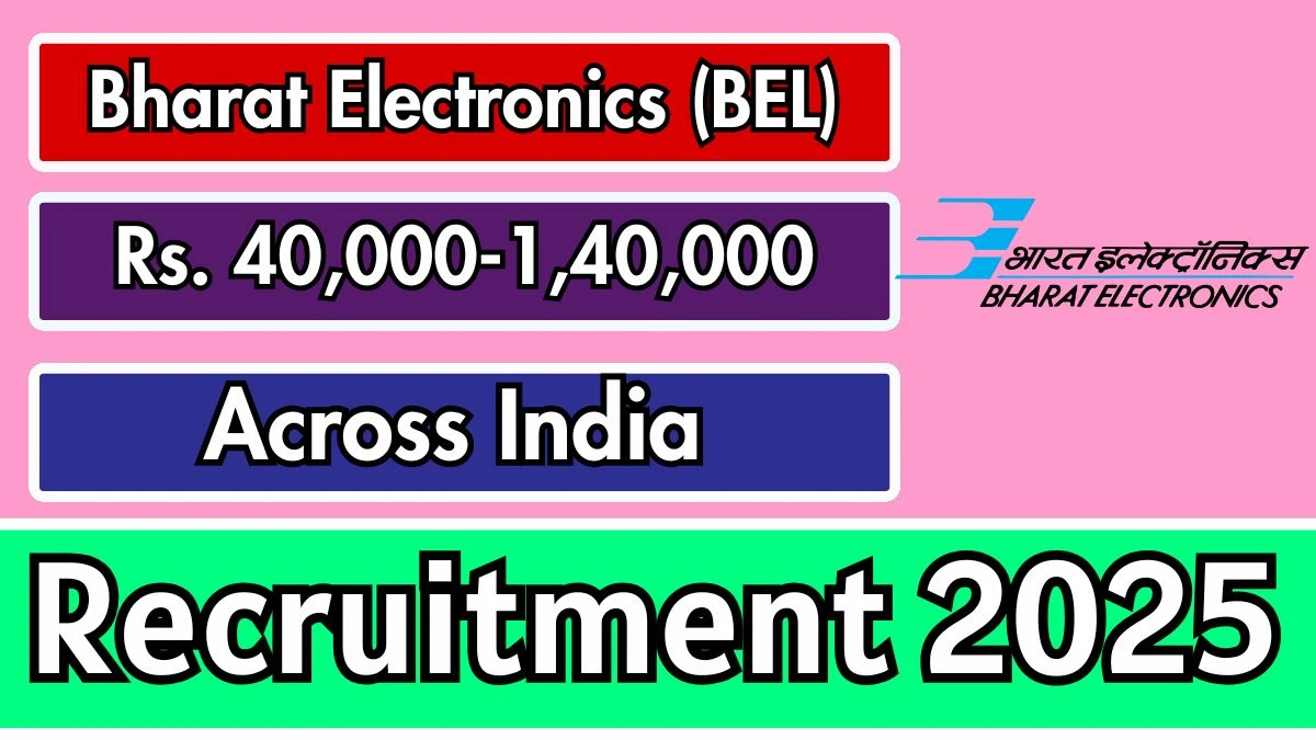 BEL Probationary Engineer Recruitment 2025 - 340 Posts, Online Form Out at bel-india.in