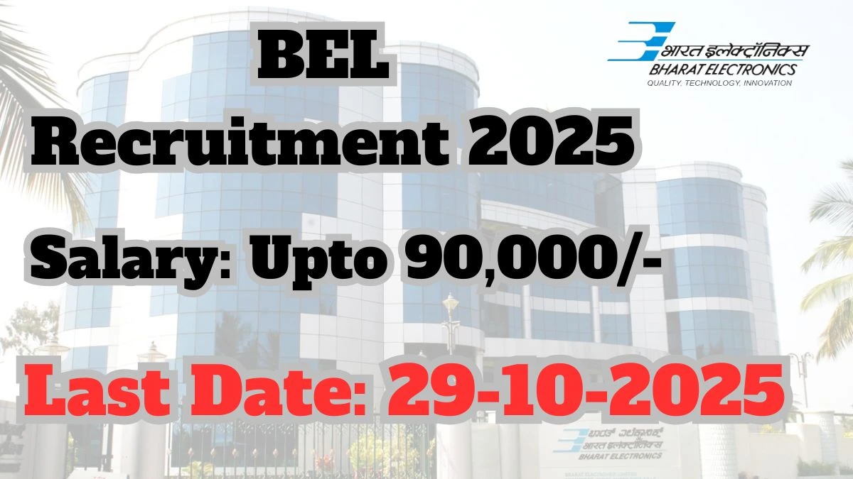 BEL Recruitment 2025 - 30 Engineering Assistant Trainee and Technician Posts, Online Form Out at bel-india.in
