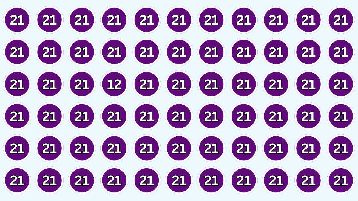 Brain Teaser: Can You Spot Number 12 in 5 Seconds? Brain Teaser: Can You Spot Number 12 in 5 Seconds?