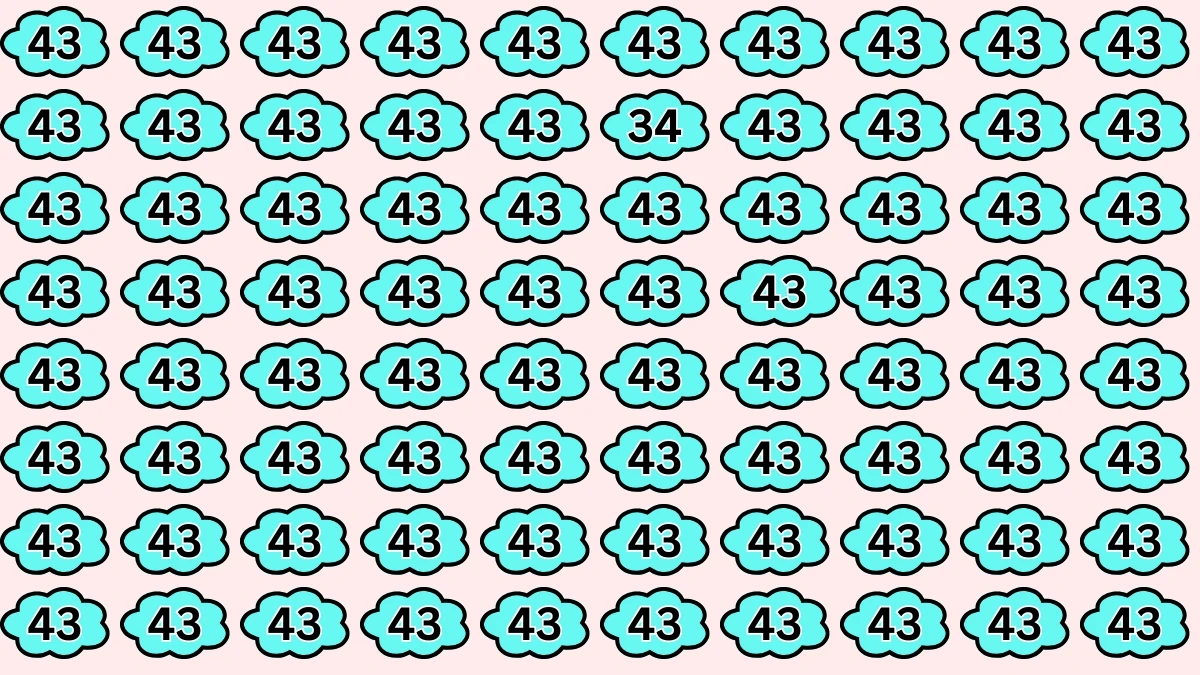 Brain Teaser: Is Your Observation Sharp Enough to Spot 34?