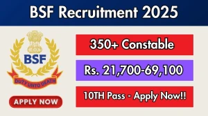 BSF Constable Recruitment 2025 – 391 Posts, Online Form Out at bsf.gov.in