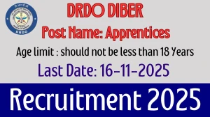 DRDO DIBER Apprentices Recruitment 2025 Out, Apply Online 18 Vacancy
