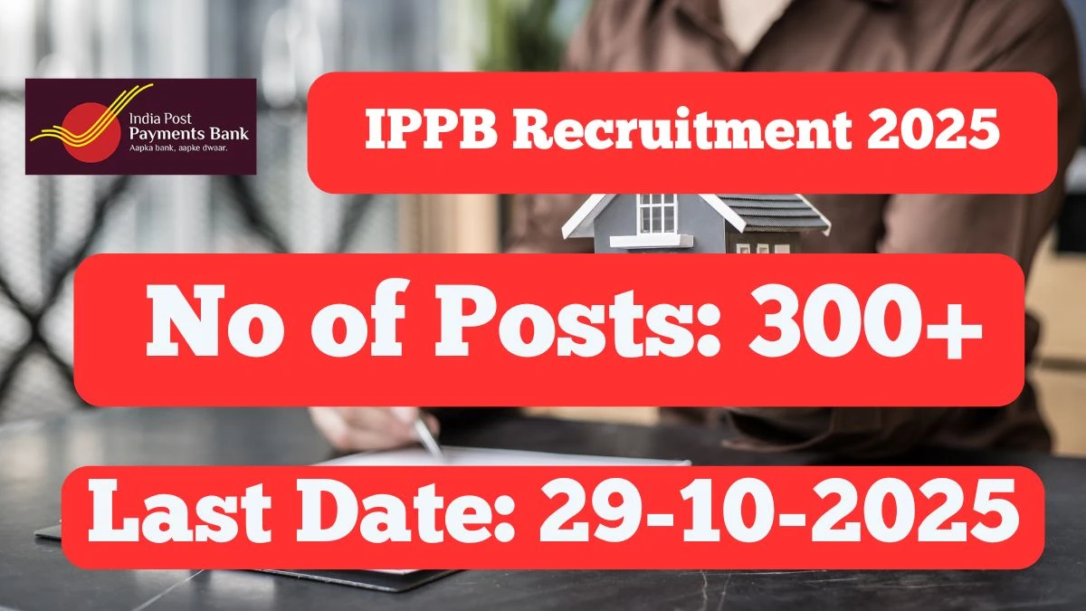 IPPB GDS Recruitment 2025 – 348 Posts, Online Form Out at ippbonline.com